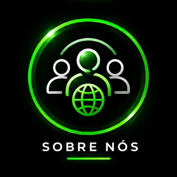 Ícone da Visão Web AO: equipa ligada ao globo digital